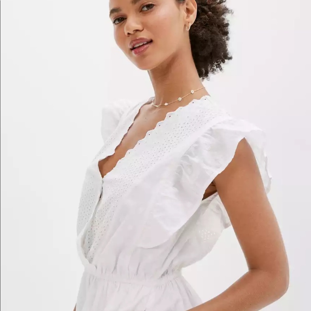 American Eagle Garden Party Wrap Romper